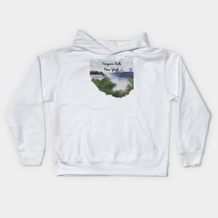 Niagara falls picture by BrokenTrophies Kids Hoodie